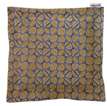 Le Carré -Mosaique jaune et bleu