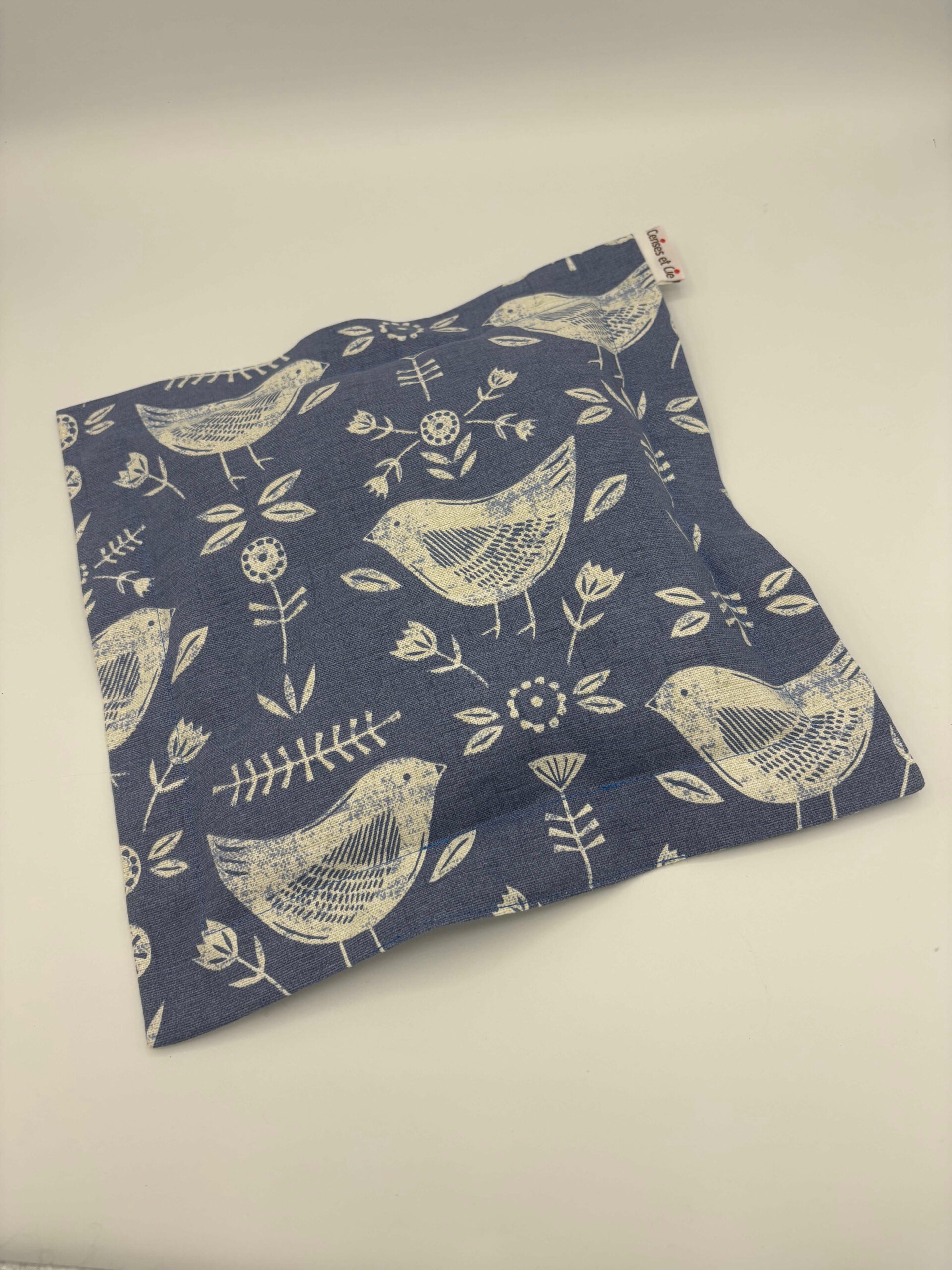 Bouillotte - Le Carré - Birds-bleu