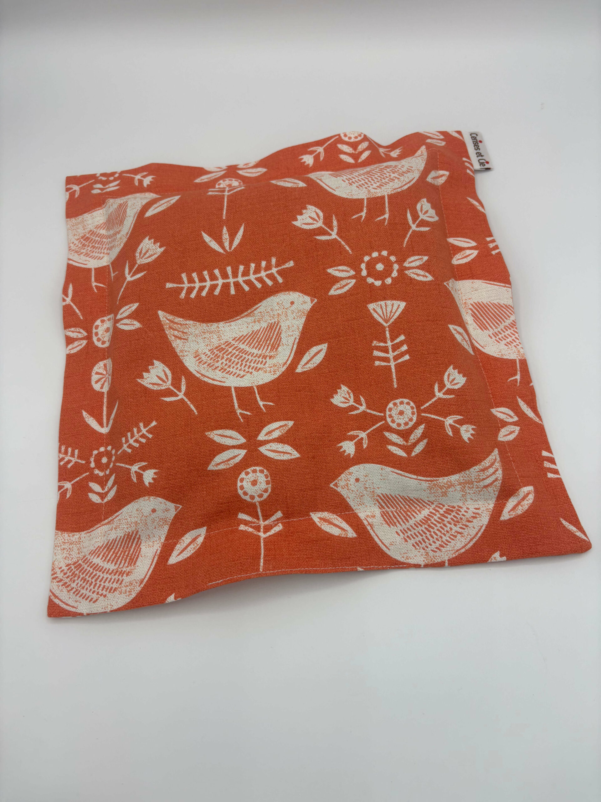 Bouillotte - Le Carré - Birds-orange